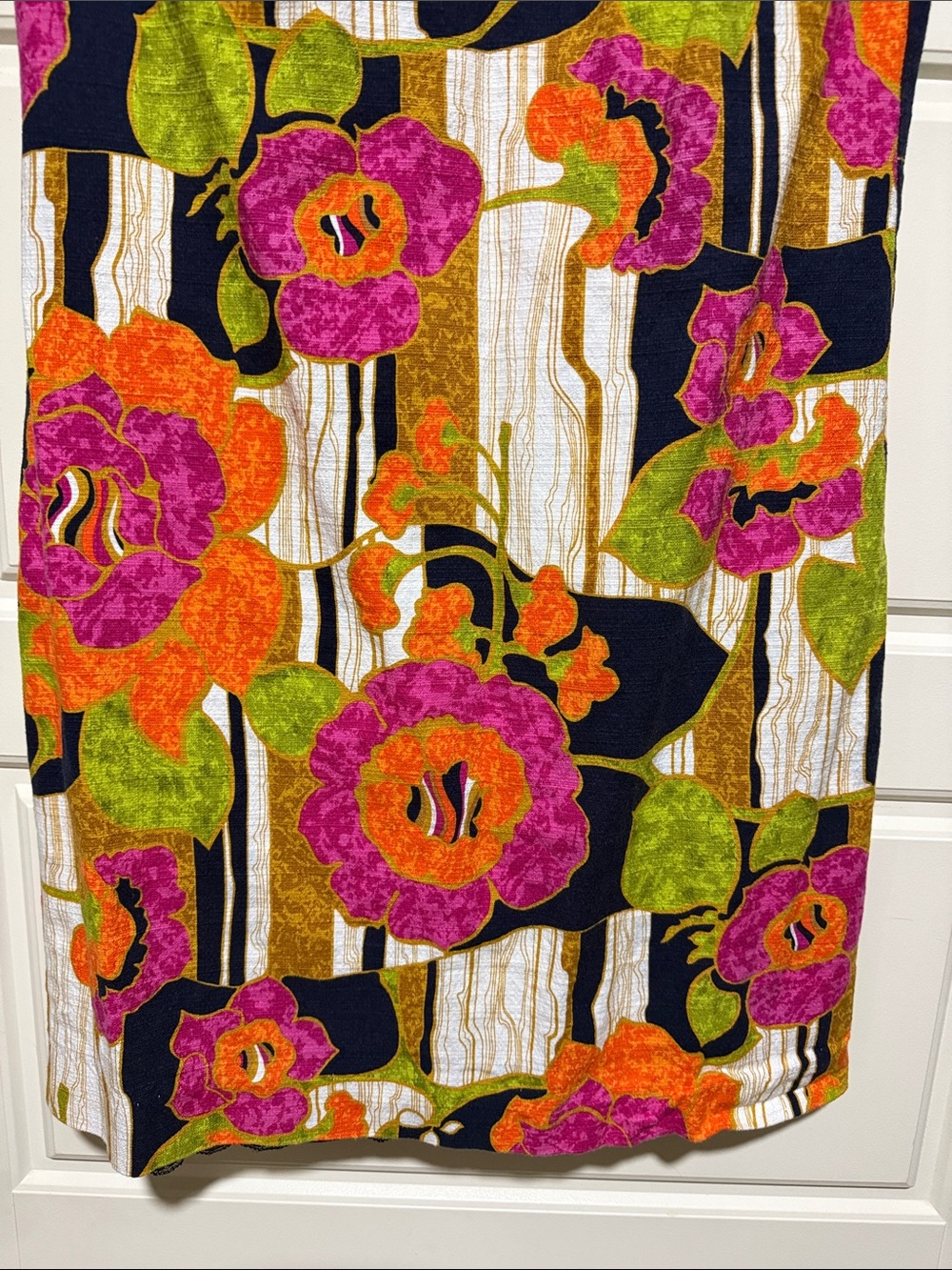 Trina Turk Navy Floral Mini Dress - Picture 3 of 8